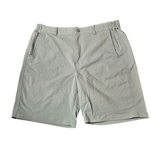 Duck Camp Mens Large Shorts Green Outdoor Hunting Fishing Nylon Stretch